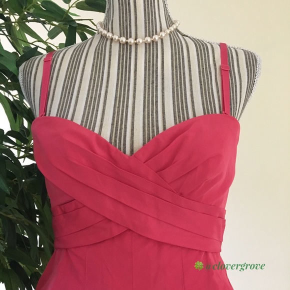 NWOT BCBG Maxazria Coral Strapless Dress  Size 6 - Picture 5 of 10